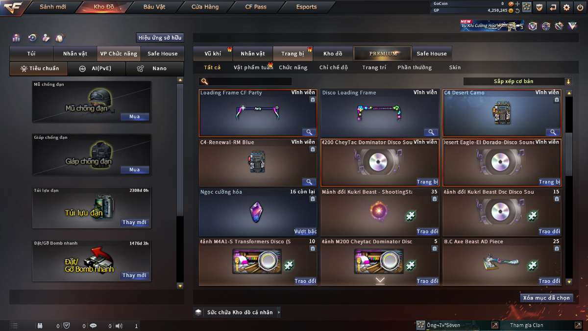 shop acc cf uy tin gia re